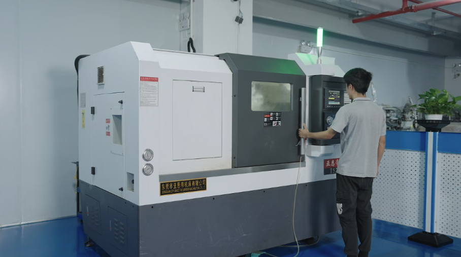 CNC lathe operation